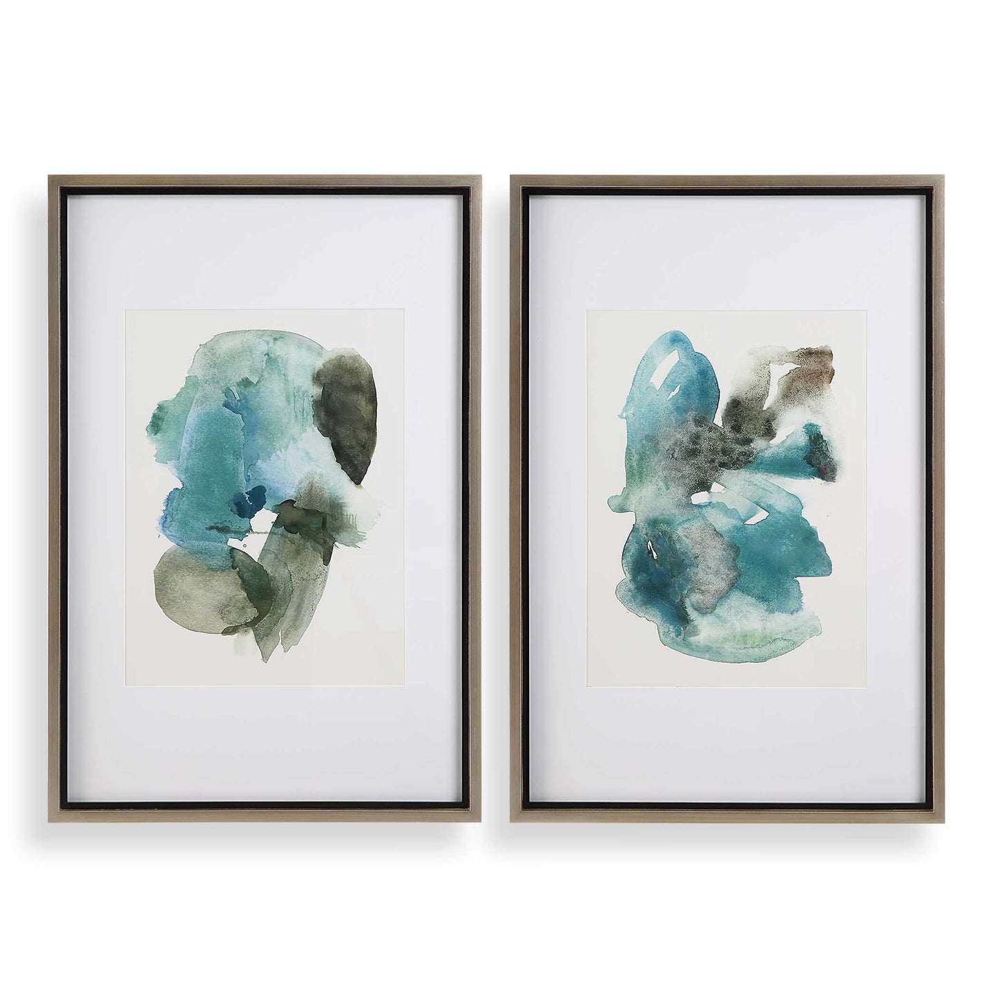 Uttermost Blueprints Watercolor Prints Set Of 2