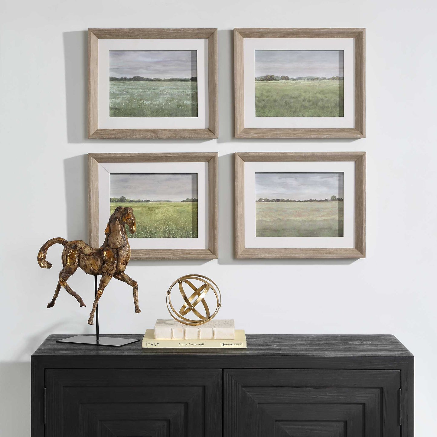 Uttermost Quiet Meadows Framed Prints Set/4