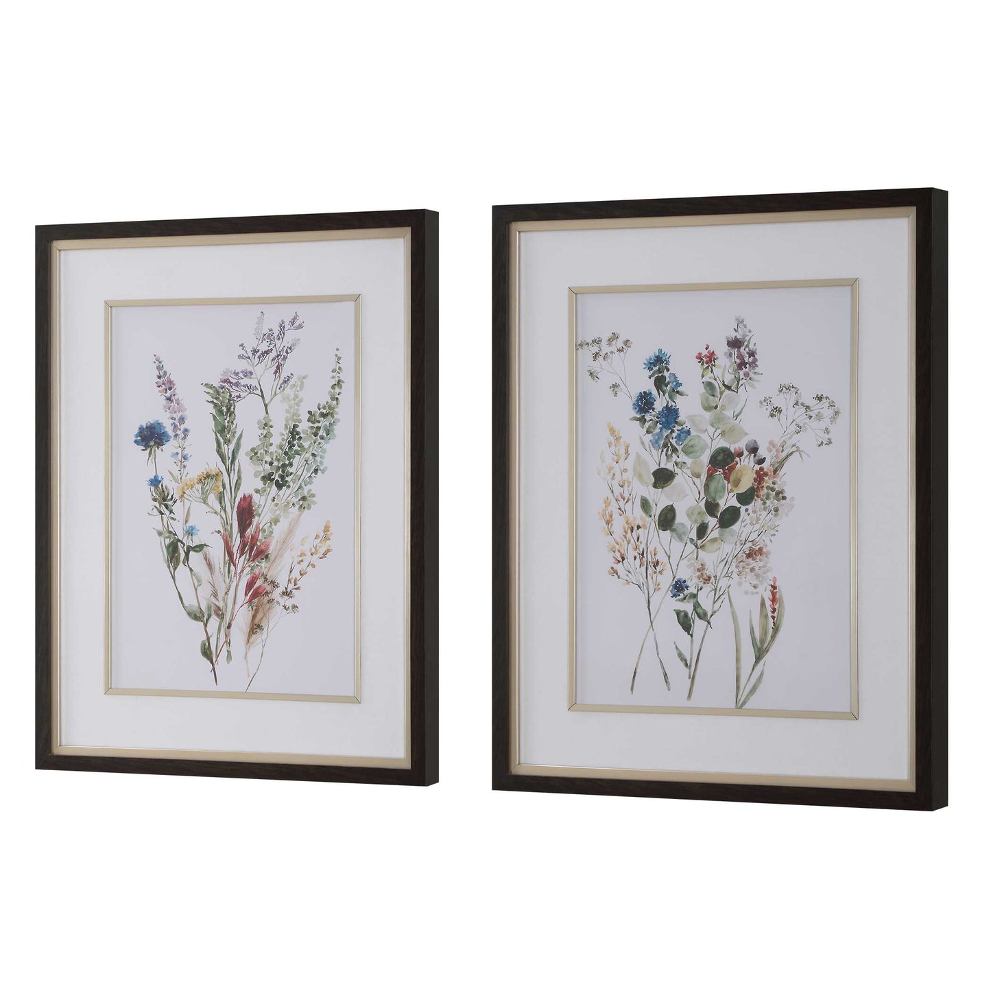 Uttermost Delicate Flowers Framed Prints Set/2