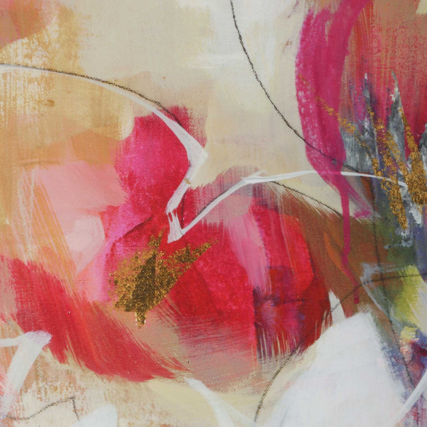 Uttermost Fresh Start Red Abstract Prints Set/6