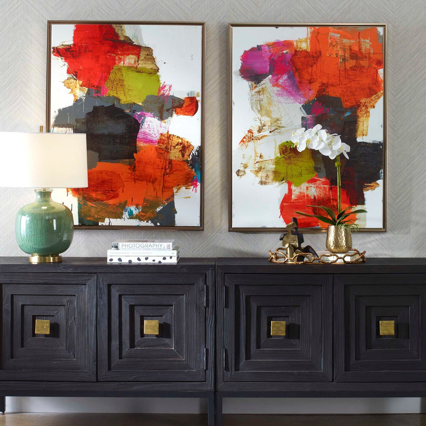 Uttermost Tried And True Framed Abstract Art Set/2