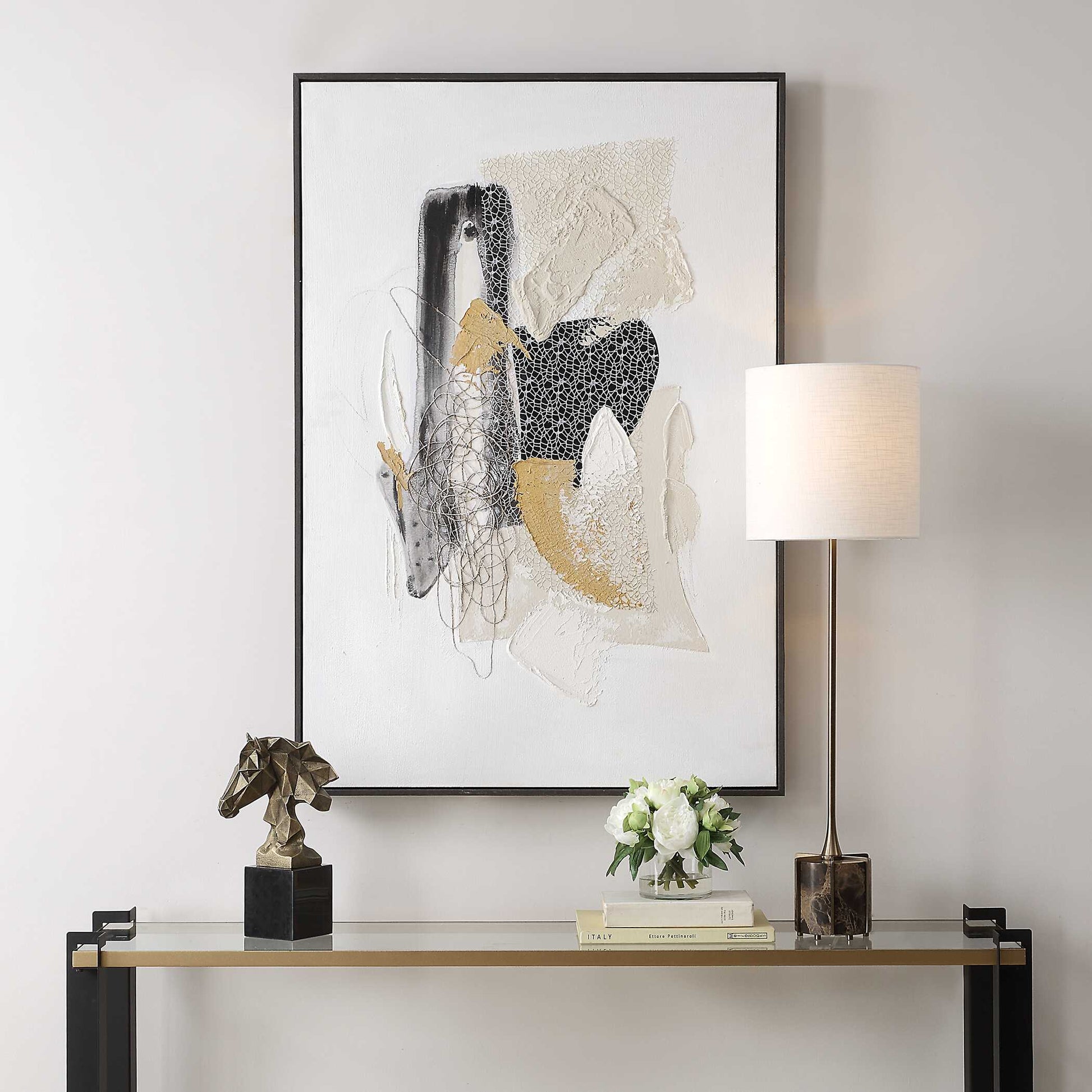 Uttermost Scatter Abstract Hand Painted Canvas Art
