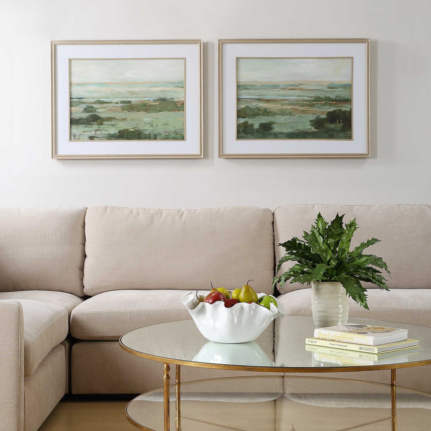 Uttermost Warm Valley Framed Prints Set/2
