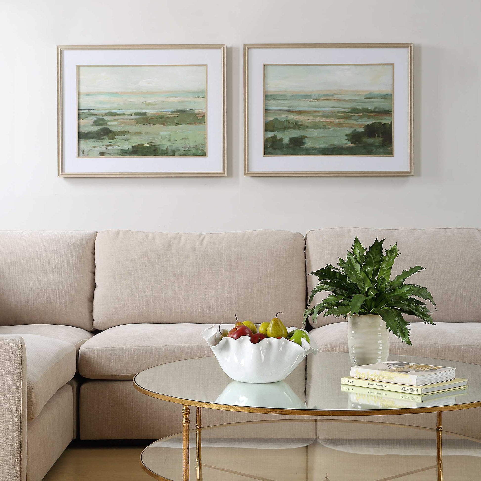 Uttermost Warm Valley Framed Prints Set/2