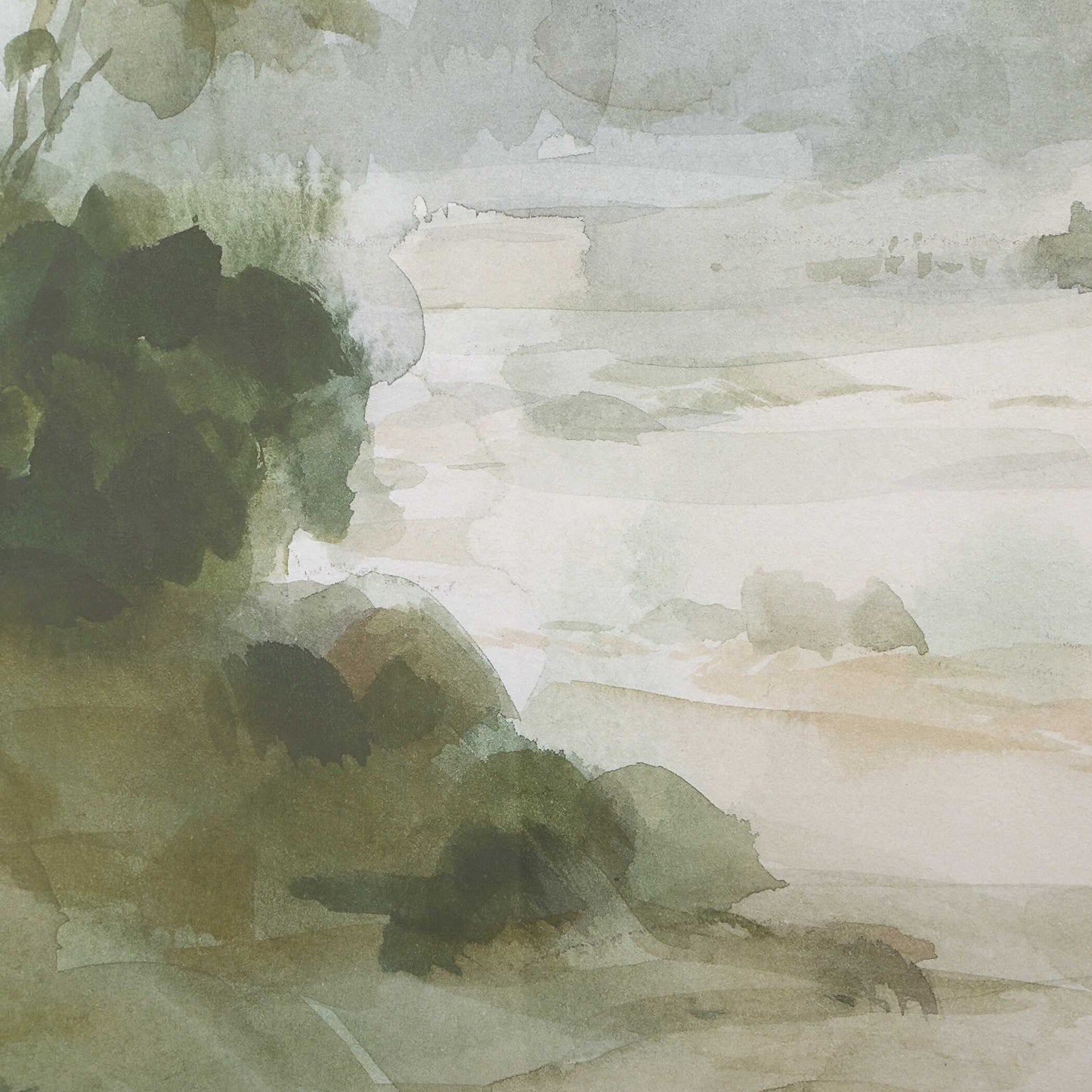 Uttermost Verdant Watercolor Landscape Print