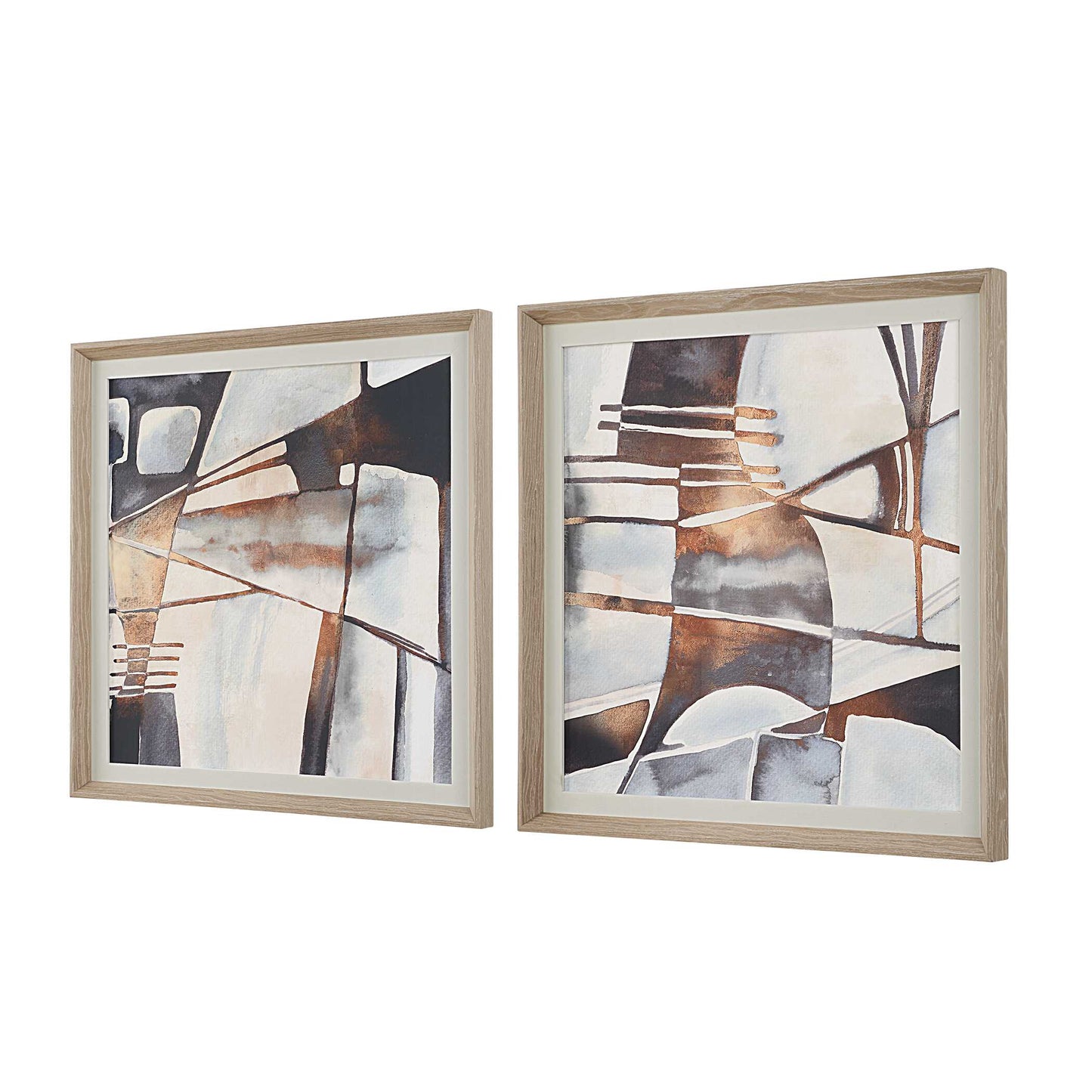 Uttermost Vetrina Framed Abstract Prints Set/2
