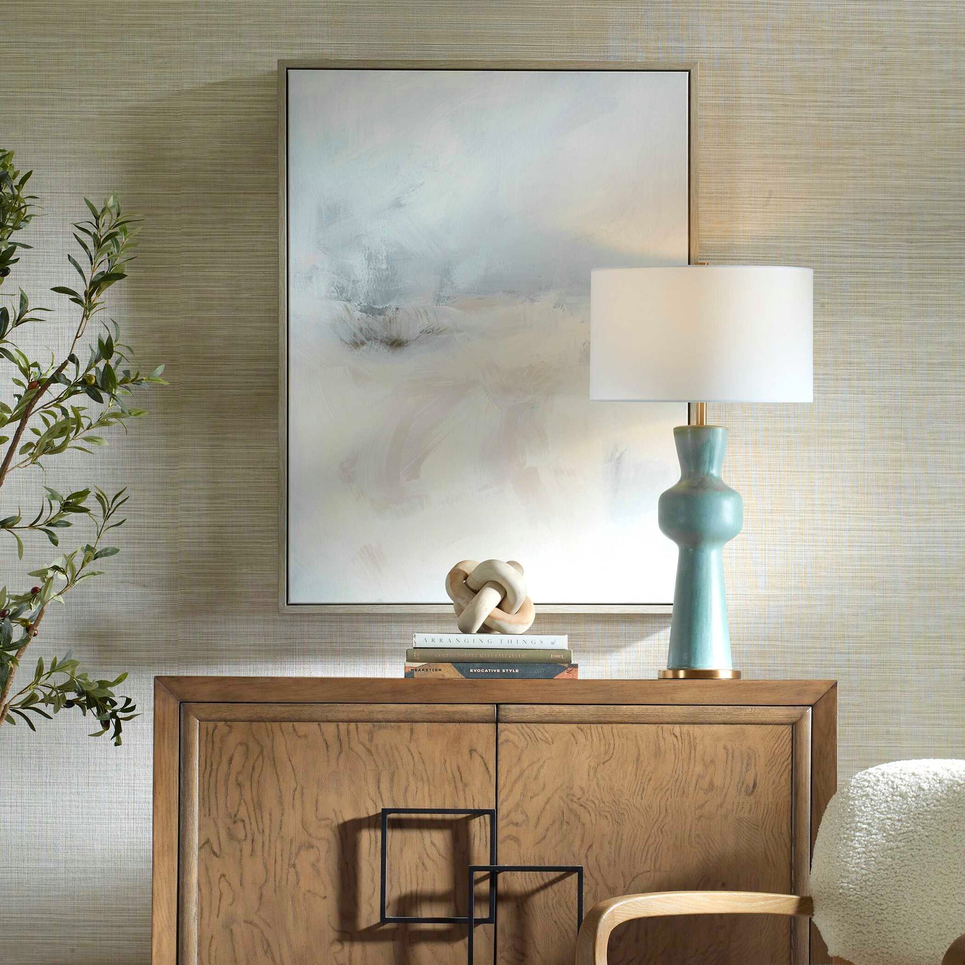 Uttermost Simple Serenity Framed Abstract Art