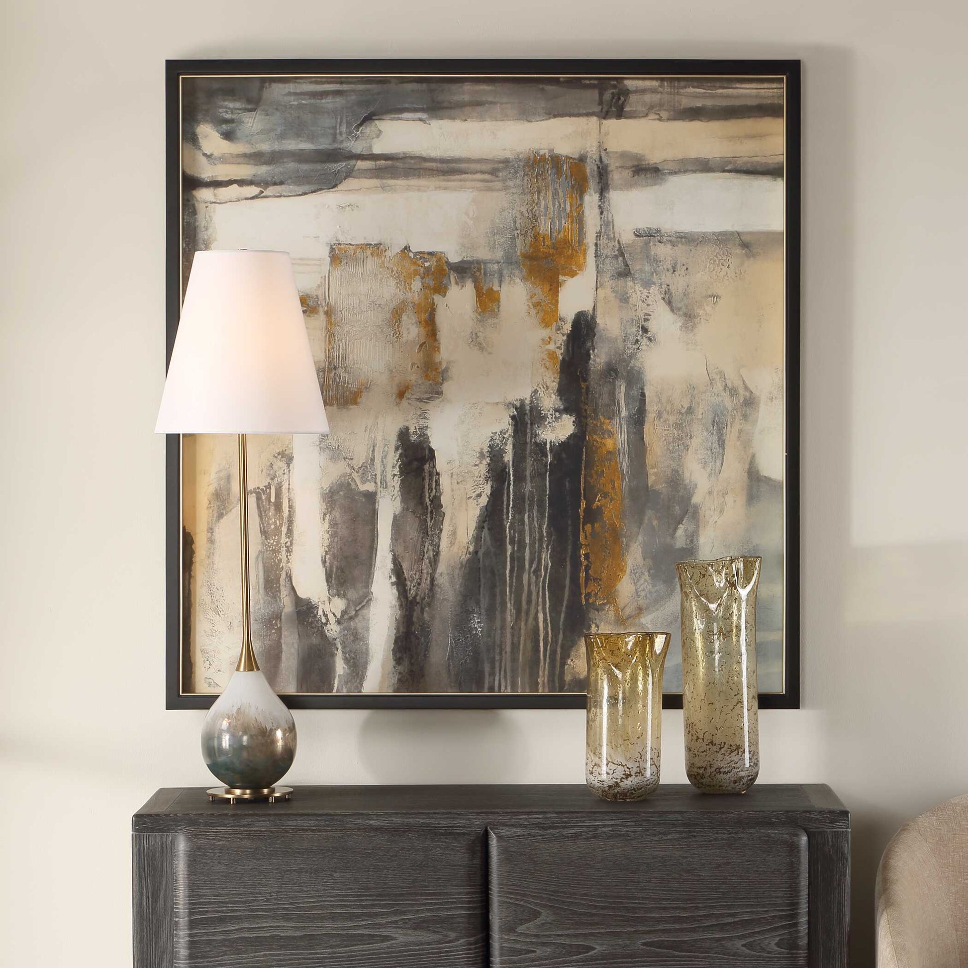 Uttermost Landslide Framed Abstract Print