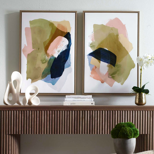 Uttermost Abstract Afternoon Framed Canvases Set/2