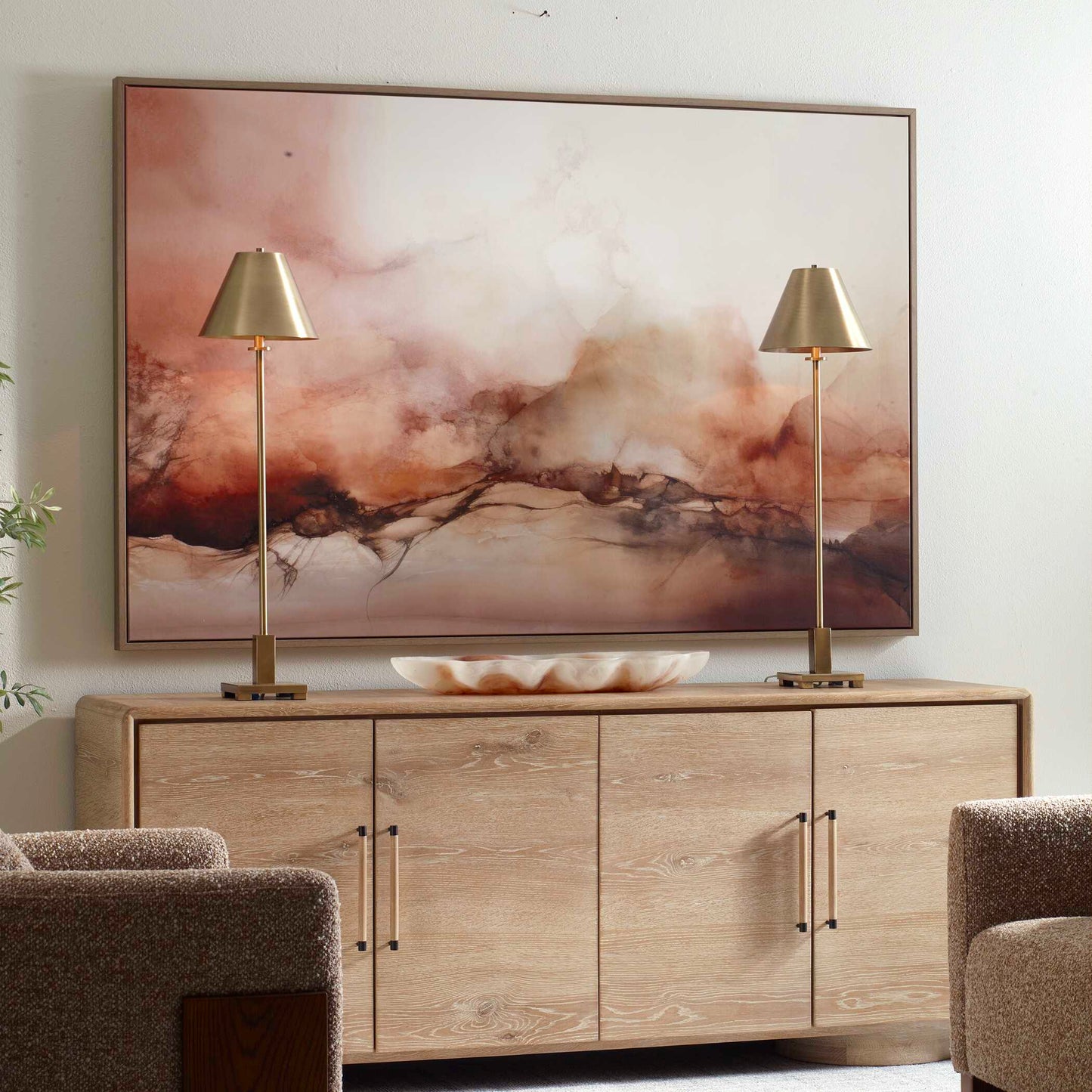 Uttermost Rise Framed Modern Canvas