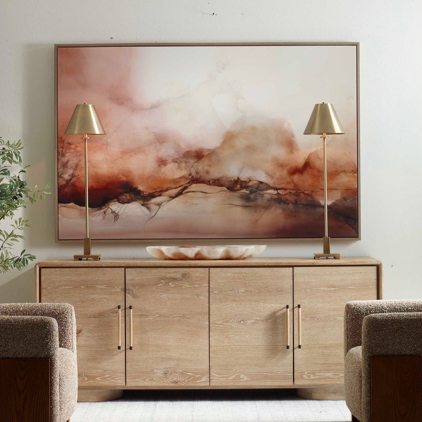 Uttermost Rise Framed Modern Canvas
