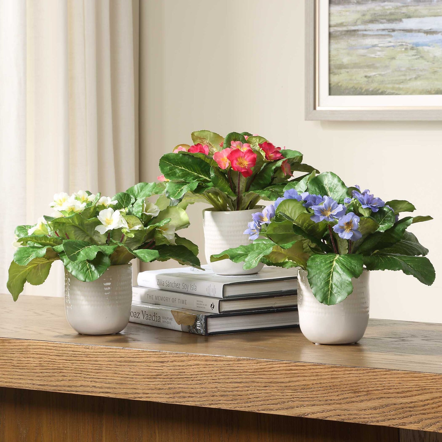 Uttermost Trilogy Primrose Accents In Vases Set/3