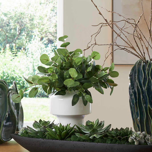 Uttermost Essence Eucalyptus Accent & Vase