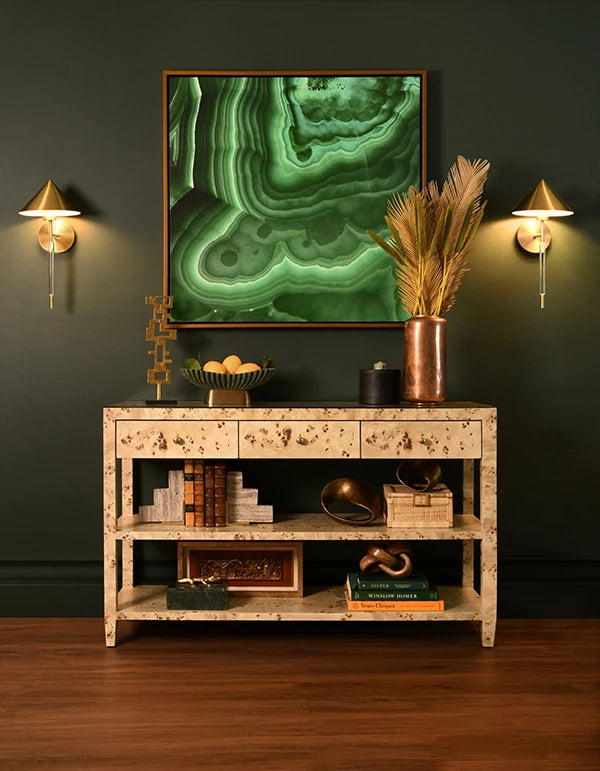 Acrylic Gold Sconce