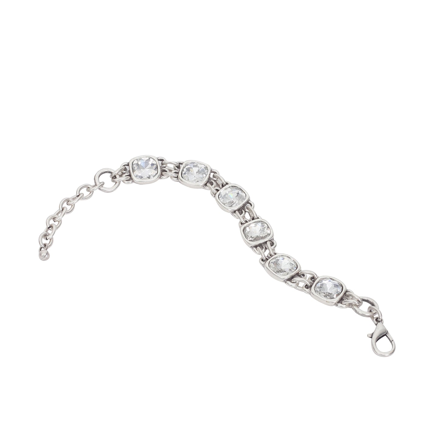 Chanour Crystal Pewter Bracelet