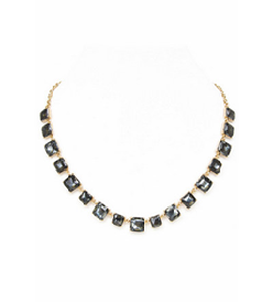 Dixie Black Diamond Crystal Necklace