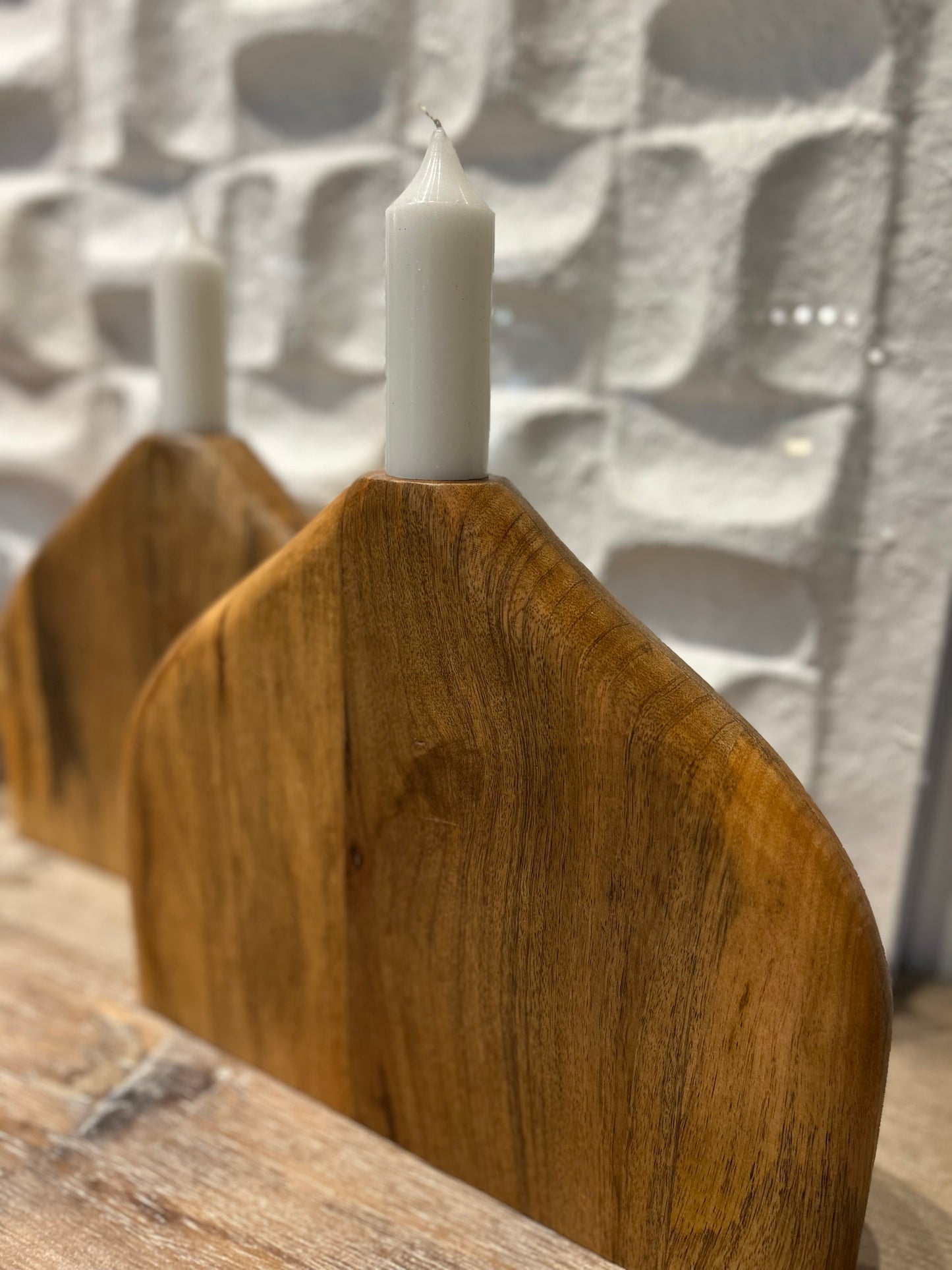 Wooden Candle Holder