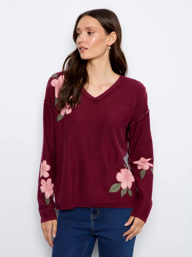 Charlie B Reversible Printed Sweater