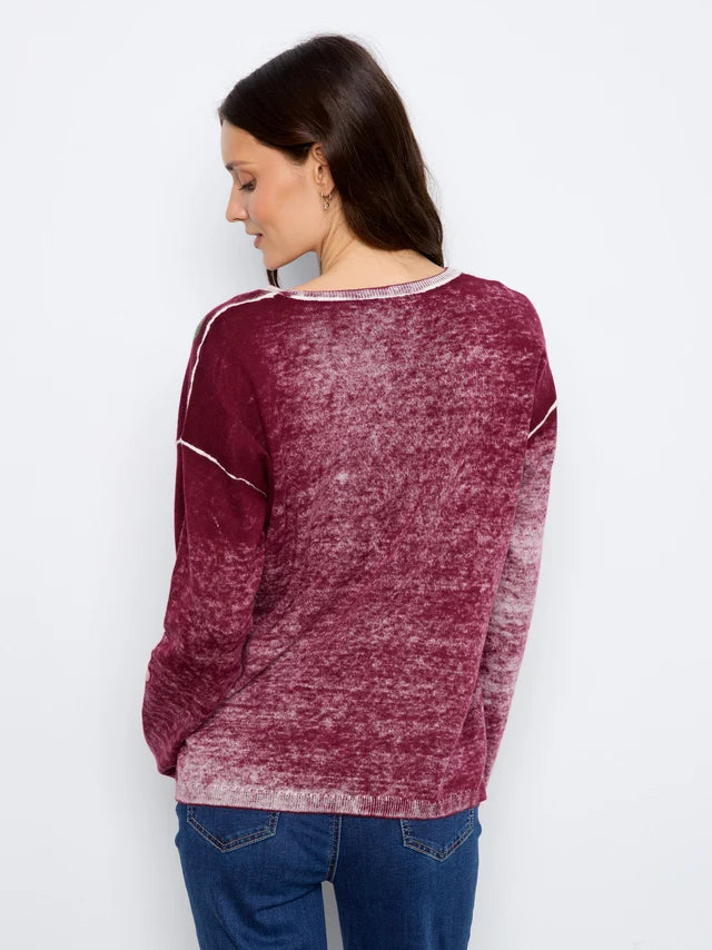 Charlie B Reversible Printed Sweater