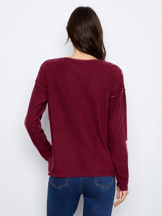 Charlie B Reversible Printed Sweater