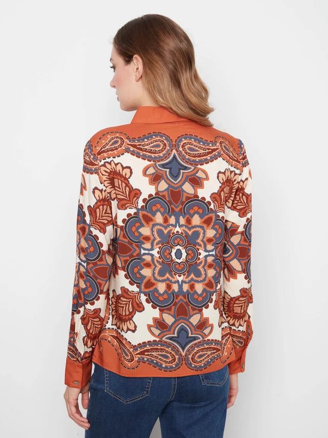 Charlie B Long Sleeve Print Shirt
