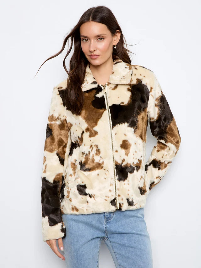 Charlie B - Cow Fur Jacket