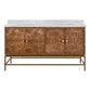 Burl Wood Double Sink Vanity