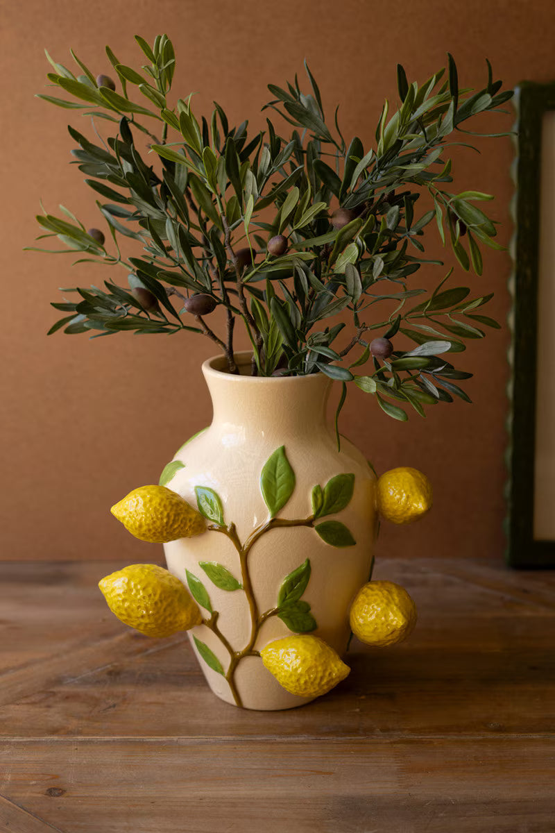 Lemon Ceramic Vase