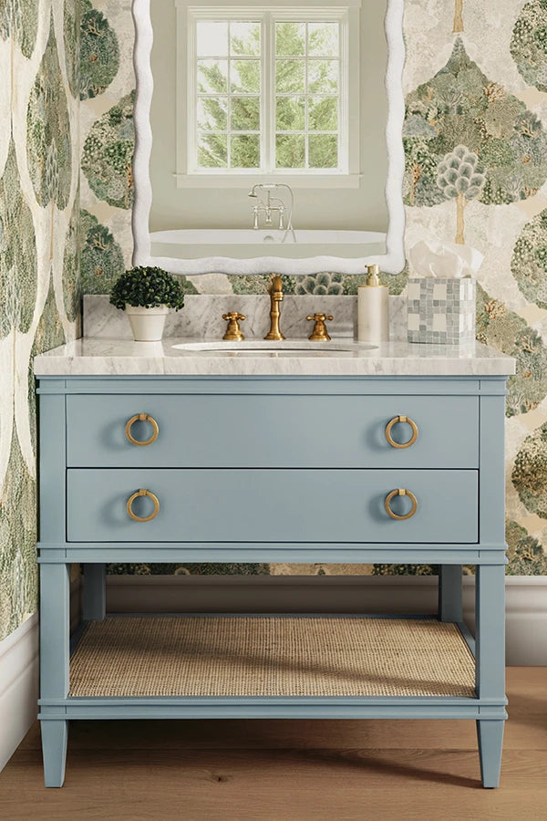 Blue Lacquer Vanity