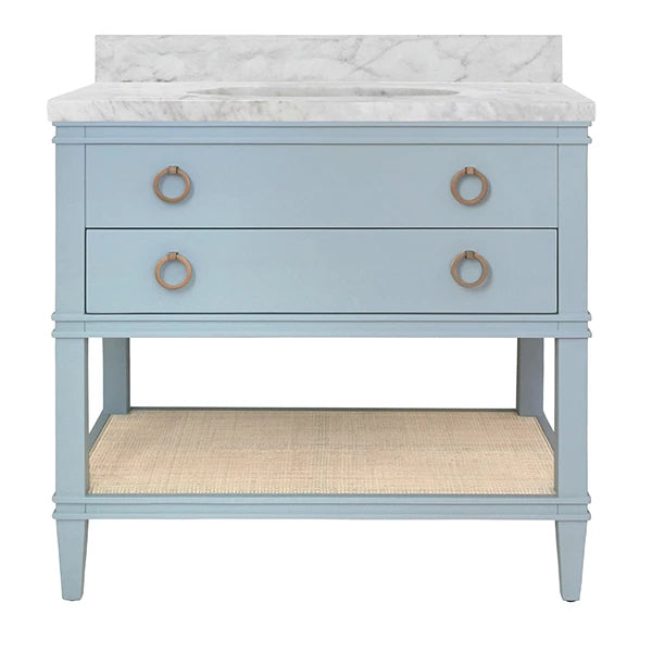 Blue Lacquer Vanity