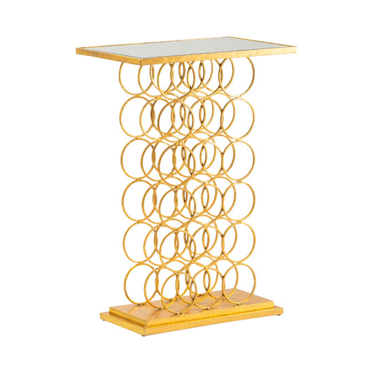 Crestview Collection Melrose Wine Rack Console Table CVFNR955