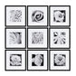 Crestview Bouquet Wall Art - Set of 9