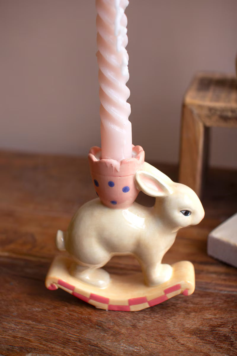 Easter Bunny Taper Candle Holders