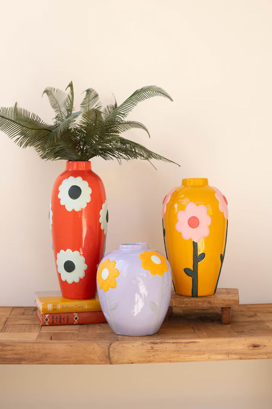 Ceramic Vase with Flowers