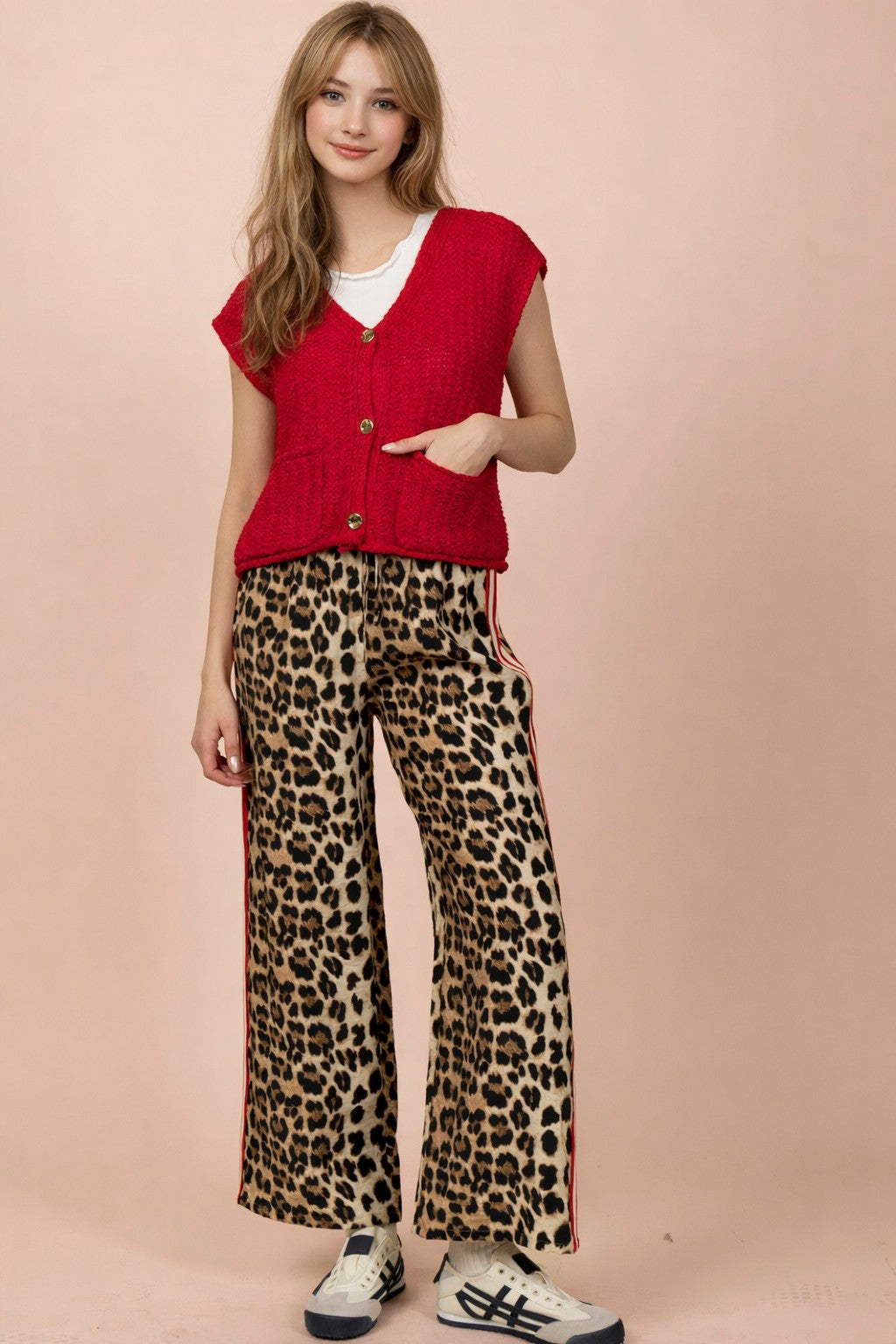 Mocha Mix Pants Side Stripe