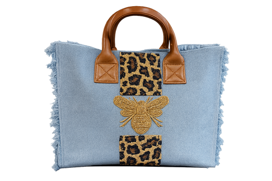 Tiana Custom Tote - Leopard Butterfly