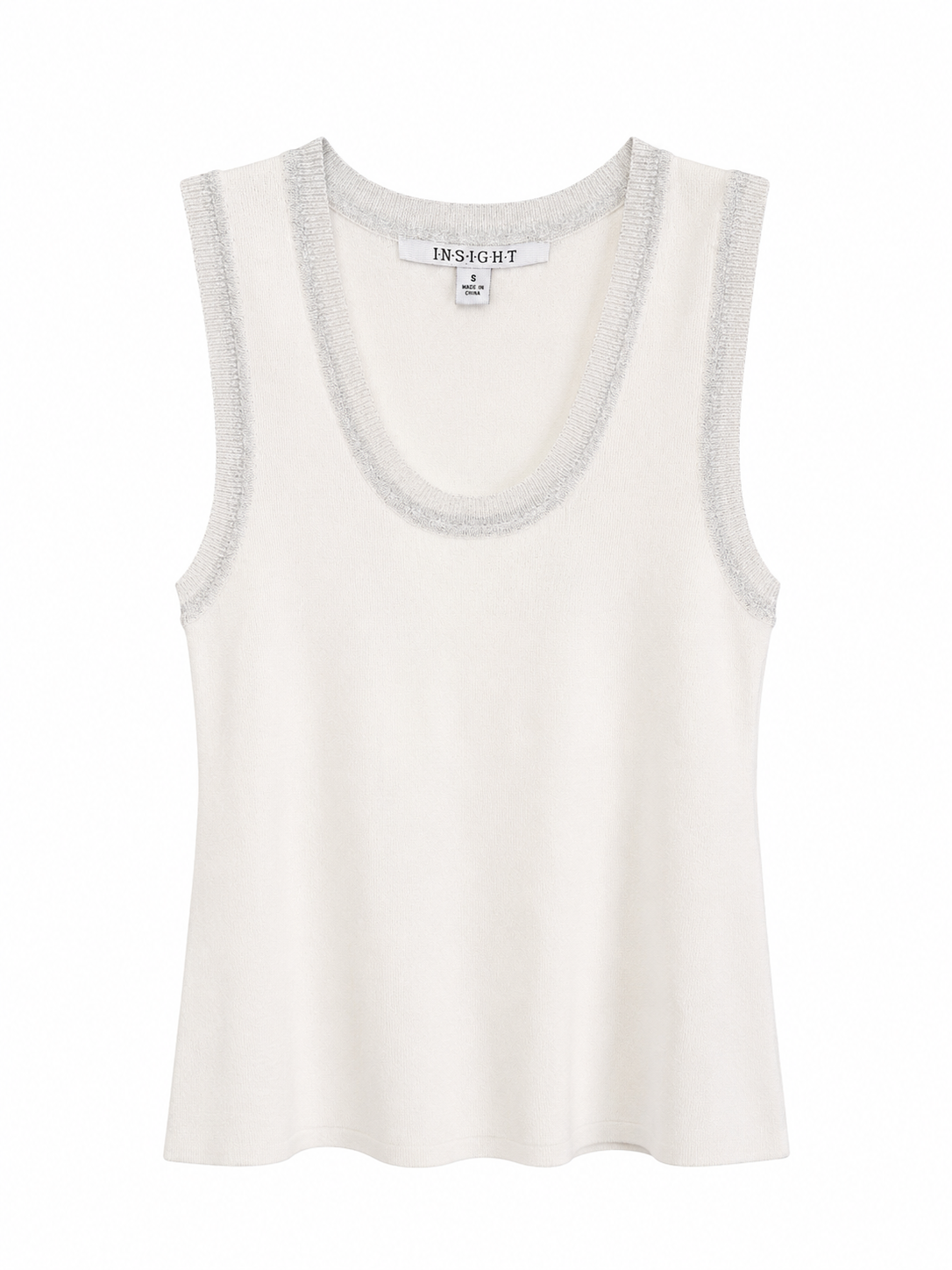 Shimmer Trim Knit Tank