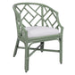 Chippendale Rattan Barrel Chair