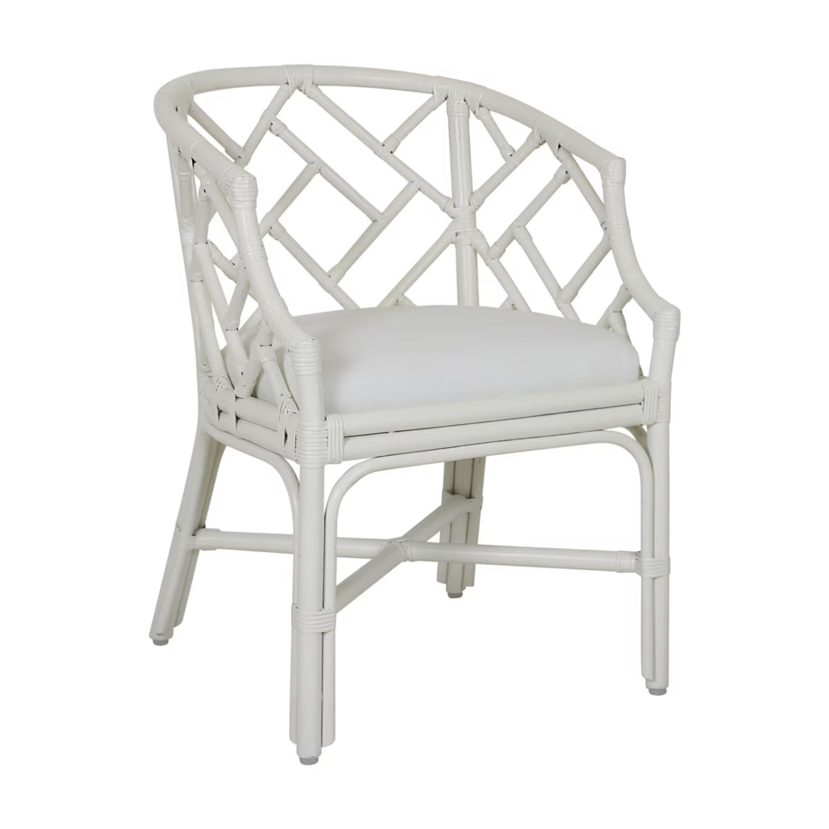 Chippendale Rattan Barrel Chair