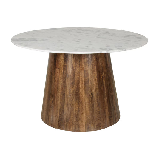 48" Round Marble Dining Table,