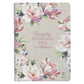 Pearlized Gray Floral Faux Leather NLT Everyday Devotional Bible for Women