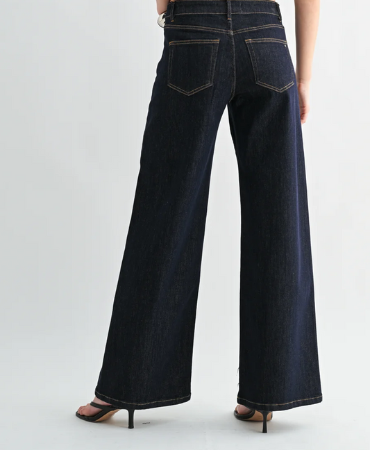 Mica HIGH RISE WIDE LEG BUTTON UP