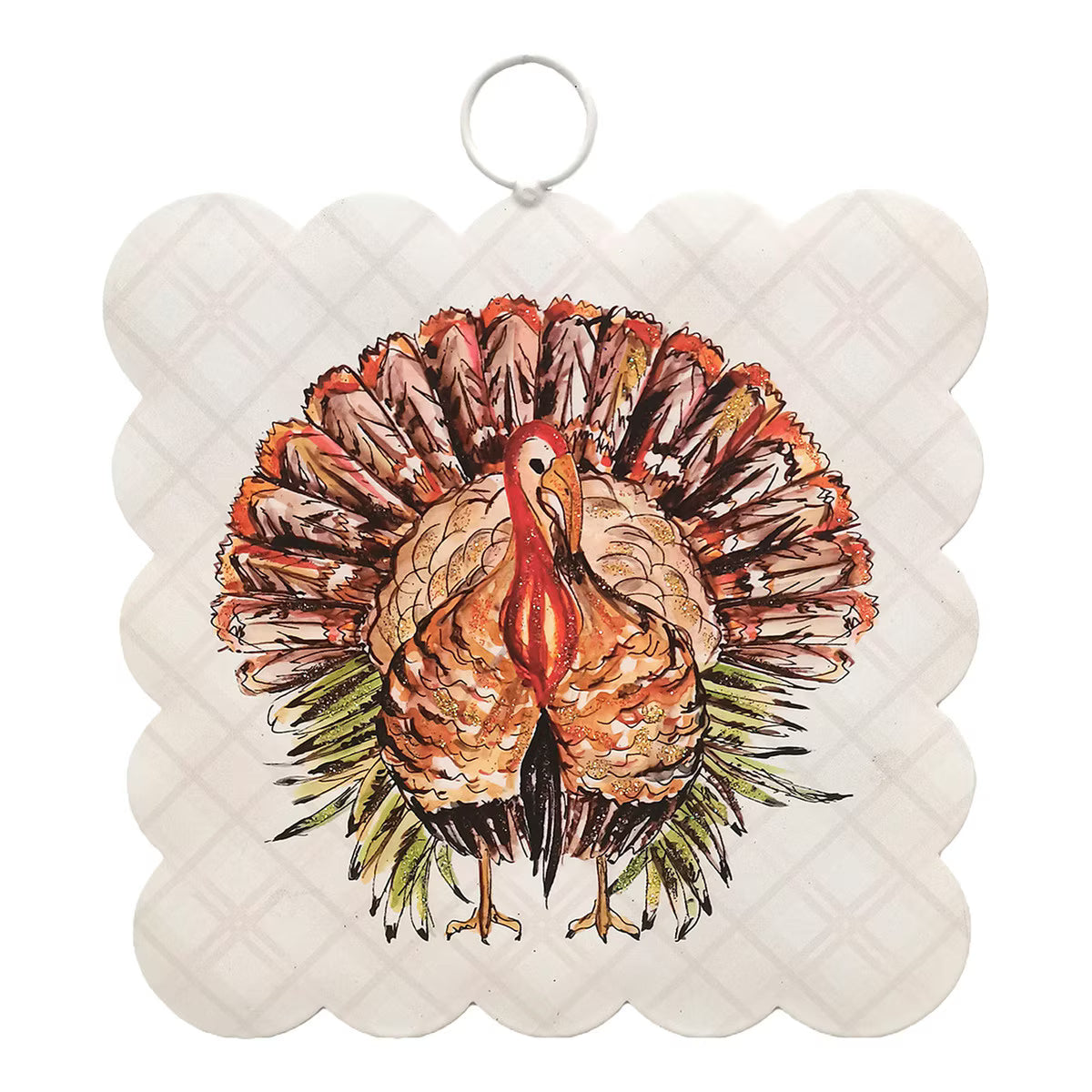 Mini Scallop Art Festive Turkey