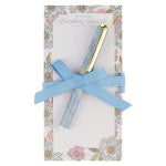 Everything Beautiful Whimsical Blooms Magnetic Notepad and Pen Gift Set