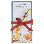 Joy Comes in the Morning Magnetic Notepad and Pen Gift Set