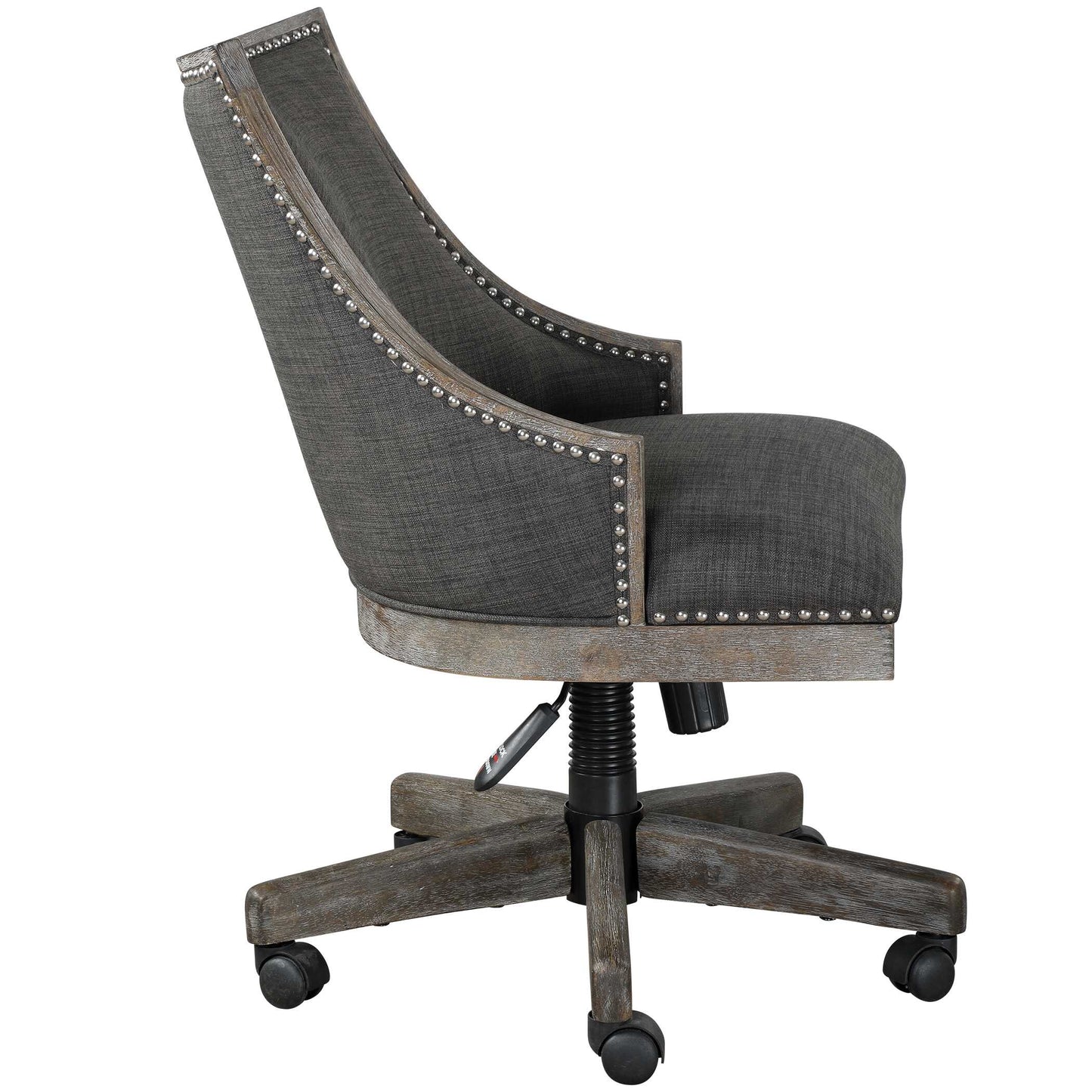 Uttermost Aidrian Charcoal Desk Chair
