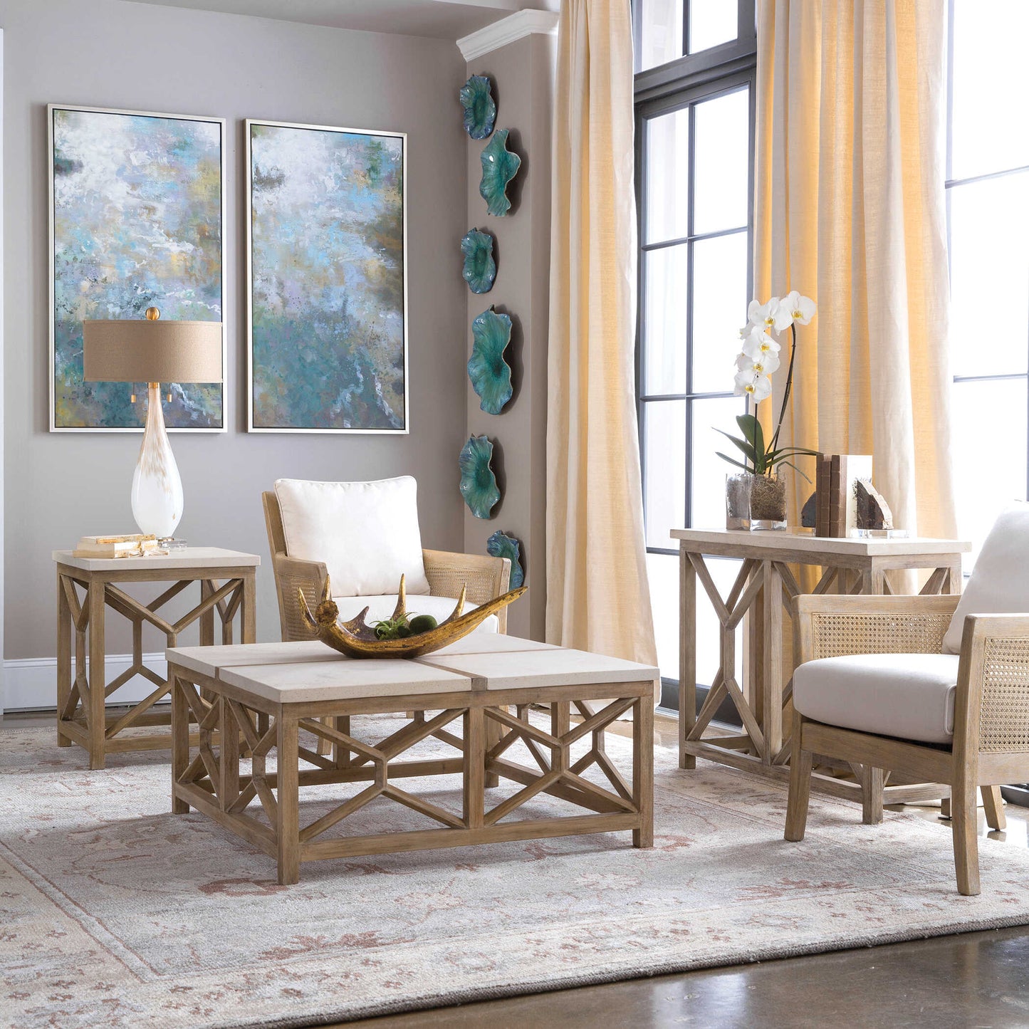 Uttermost Catali Stone End Table
