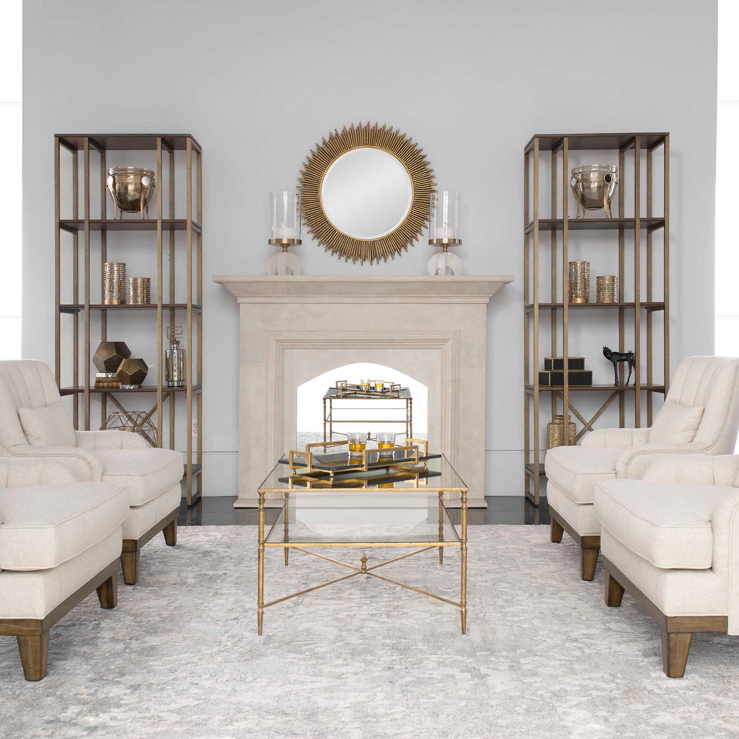 Uttermost Karishma Antique Gold Etagere