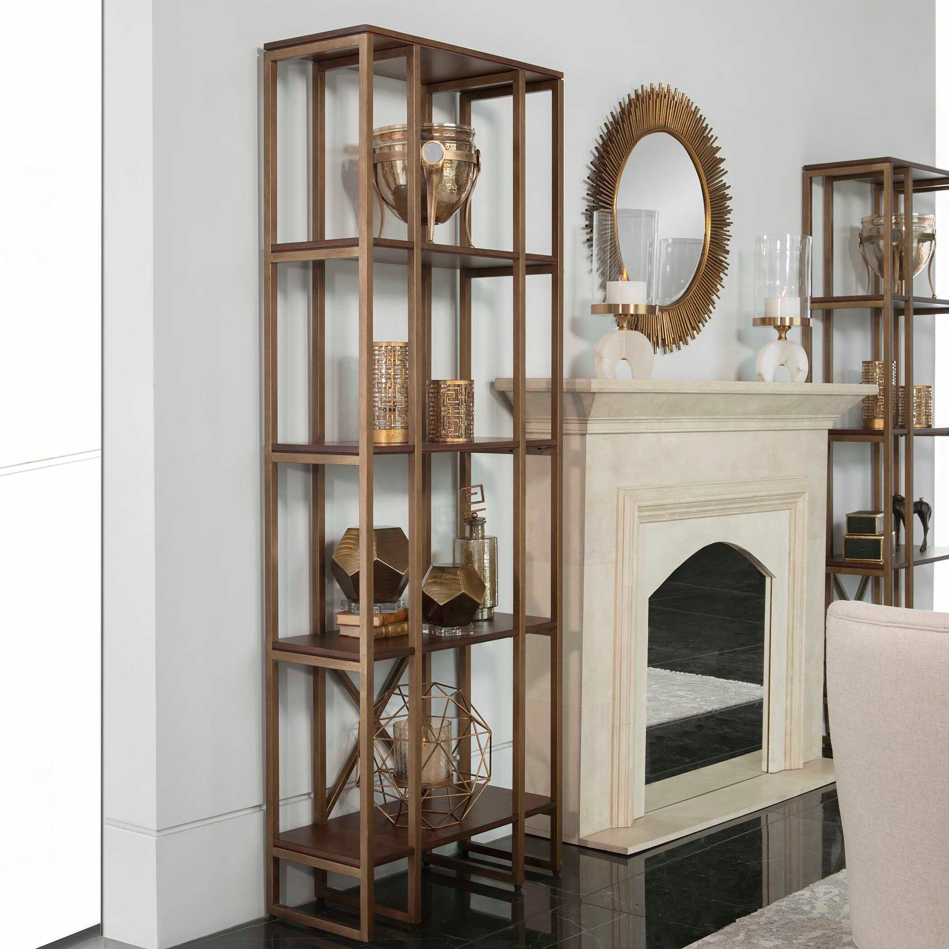 Uttermost Karishma Antique Gold Etagere