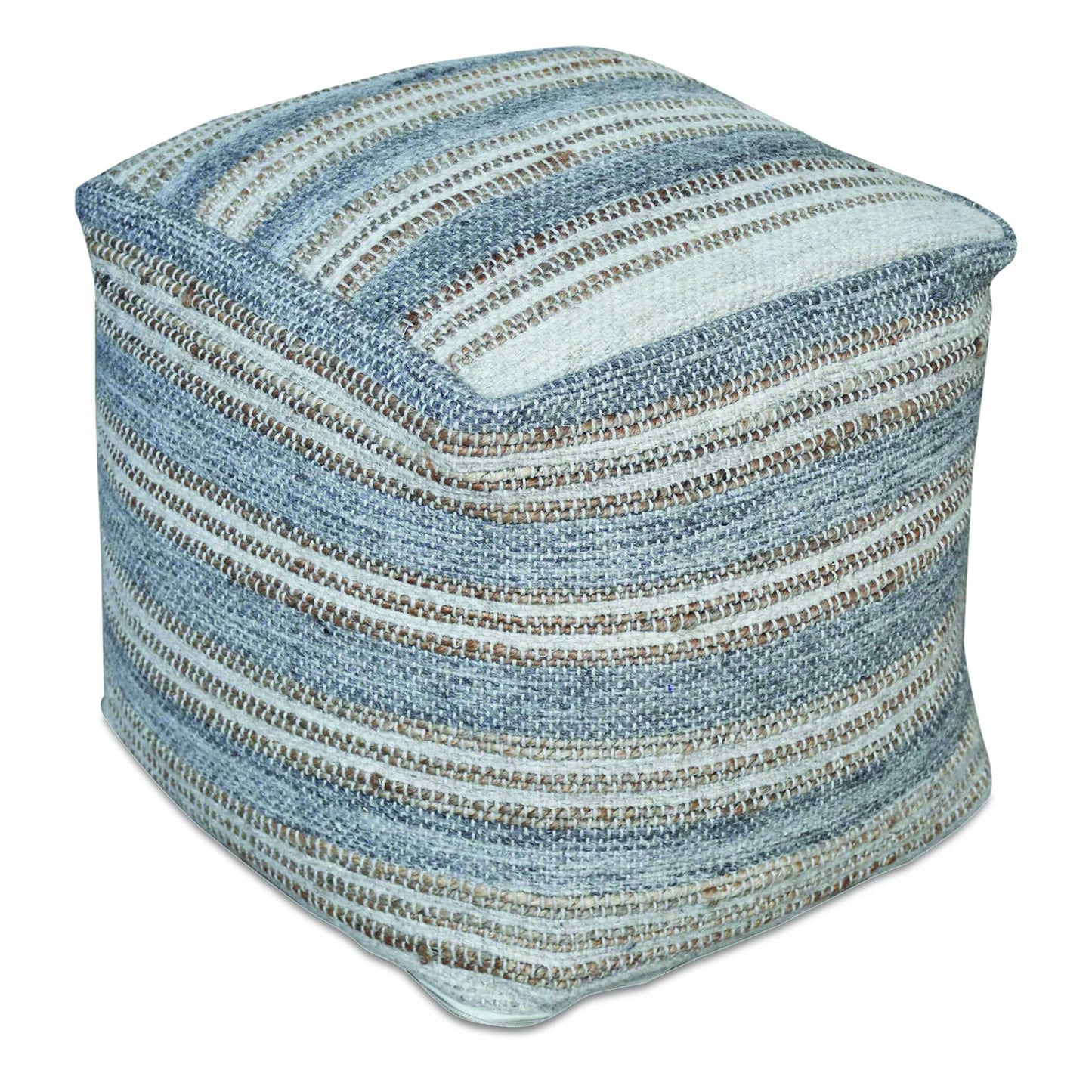 Uttermost Mesick Handwoven Gray Pouf